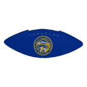 Patriottisch Amerikaans football met vlag van Nebr (Paneel)