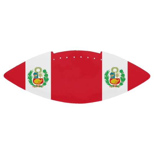 Patriottisch-amerikaans football met vlag van Peru (Paneel)