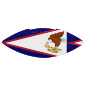 Patriottisch Amerikaans football met vlag van Samo (Paneel)