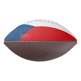 Patriottisch Amerikaans football met vlag van Tsje