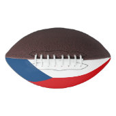 Patriottisch Amerikaans football met vlag van Tsje (Voorkant)