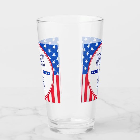 Patriottisch Amerikaans Glas (Links)