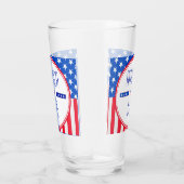 Patriottisch Amerikaans Glas (Rechts)