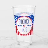Patriottisch Amerikaans Glas (Voorkant)