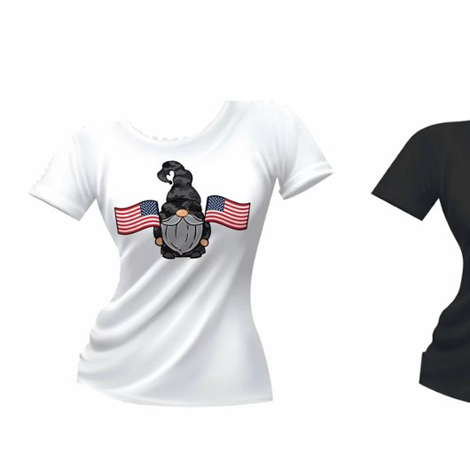 Patriottisch Amerikaans Gnome Mannen T-Shirt