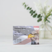 Patriottisch Amerikaans groots formaat Visitekaartje (Staand voorkant)