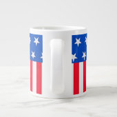 Patriottisch Amerikaans Grote Koffiekop (Achterkant)