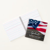Patriottisch Amerikaans Guestbook voor het militai Notitieboek (Binnen)