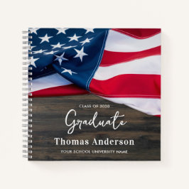 Patriottisch Amerikaans Guestbook voor het militai Notitieboek