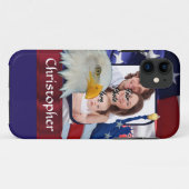 Patriottisch Amerikaans Icon foto template Case-Mate iPhone Case (Achterkant (horizontaal))