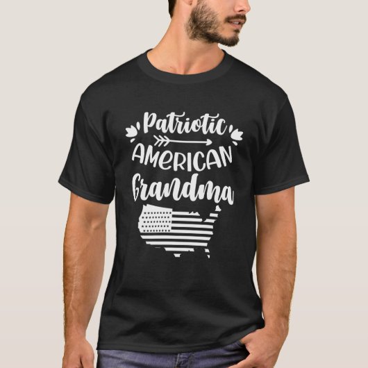 Patriottisch Amerikaans kleinma Patriot Verenigde T-shirt (Voorkant)
