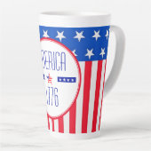 Patriottisch Amerikaans Latte Mok (Rechterhoek)
