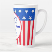 Patriottisch Amerikaans Latte Mok (Rechts)