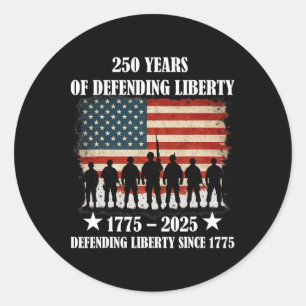 Patriottisch Amerikaans Leger Amerikaanse Militair Ronde Sticker