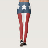 Patriottisch Amerikaans Leggings (Achterkant)