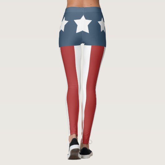 Patriottisch Amerikaans Leggings (Achterkant)