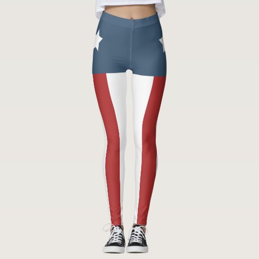 Patriottisch Amerikaans Leggings (Voorkant)