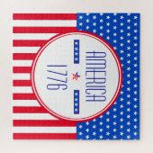 Patriottisch Amerikaans Legpuzzel (Horizontaal)
