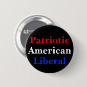 Patriottisch Amerikaans liberaal Ronde Button 5,7 Cm (Voorkant /achterkant)