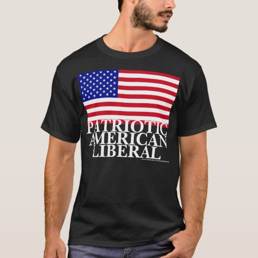 Patriottisch Amerikaans liberaal T-shirt (Voorkant)