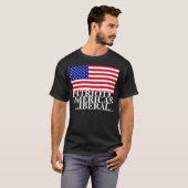 Patriottisch Amerikaans liberaal T-shirt (Voorkant volledig)