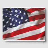 Patriottisch Amerikaans Memorial Funeral Guest Boo Gastenboek (Achterkant)