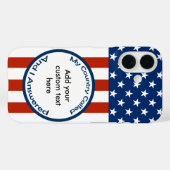 [Patriottisch Amerikaans] Militaire Veteraan Mijn  Case-Mate iPhone Case (Achterkant (horizontaal))