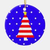 Patriottisch Amerikaans Ornament van de gestreepte (Voorkant)