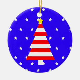 Patriottisch Amerikaans Ornament van de gestreepte