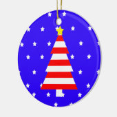Patriottisch Amerikaans Ornament van de gestreepte (Links)