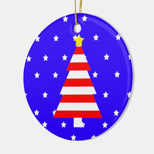 Patriottisch Amerikaans Ornament van de gestreepte (Links)