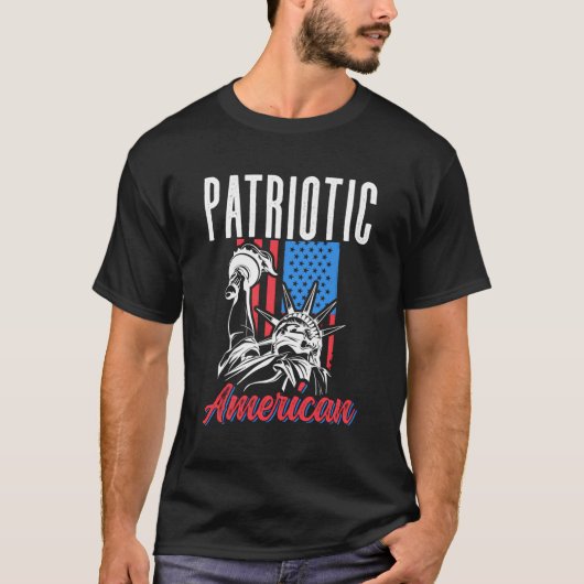 Patriottisch Amerikaans Patriot US USA T-shirt (Voorkant)