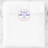 Patriottisch Amerikaans Ronde Sticker (Tas)