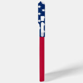 Patriottisch Amerikaans Rood Wit Blauw Aangepast M Case-Mate iPhone Case (Achterkant / Links)