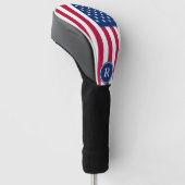 Patriottisch Amerikaans Rood Wit Blauw Aangepast M Golfheadcover (Schuin)