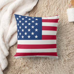 Patriottisch Amerikaans Rood Wit Blauw Aangepast M Kussen