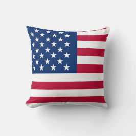Patriottisch Amerikaans Rood Wit Blauw Aangepast M Kussen