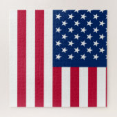 Patriottisch Amerikaans Rood Wit Blauw Aangepast M Legpuzzel (Horizontaal)