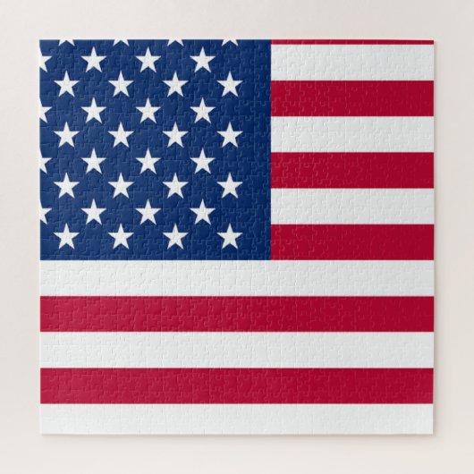 Patriottisch Amerikaans Rood Wit Blauw Aangepast M Legpuzzel (Verticaal)