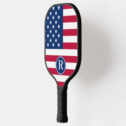 Patriottisch Amerikaans Rood Wit Blauw Aangepast M Pickleball Paddle (Links)