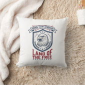 Patriottisch Amerikaans Schild Adelaar Vintage T-s Kussen (Deken)
