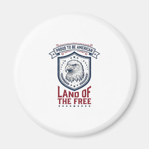 Patriottisch Amerikaans Schild Adelaar Vintage T-s Magneet
