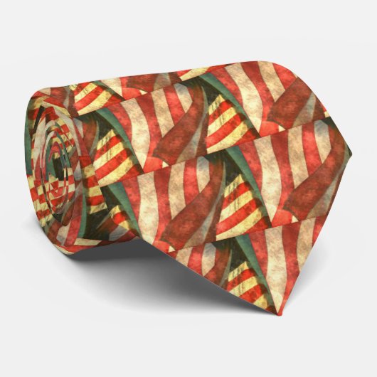 Patriottisch Amerikaans Stropdas (Opgerold)