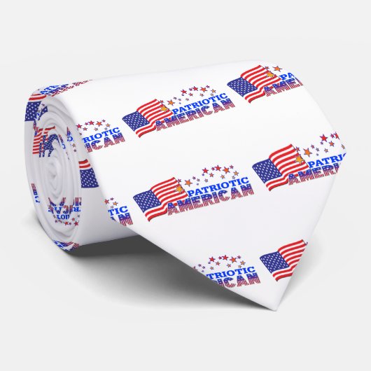 Patriottisch Amerikaans Stropdas (Opgerold)