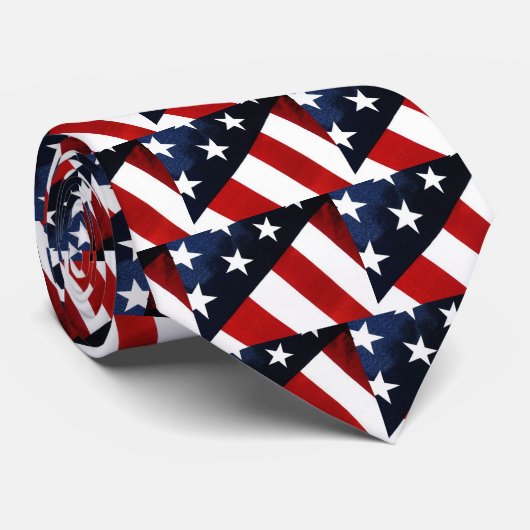 Patriottisch Amerikaans Stropdas (Opgerold)