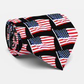 Patriottisch Amerikaans Stropdas Vlag Verenigde St (Opgerold)