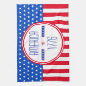 Patriottisch Amerikaans Theedoek (Verticaal)