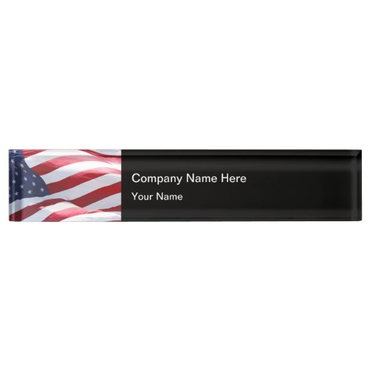 Patriottisch Amerikaans thema Naambordje (Voorkant)