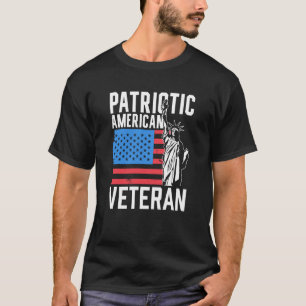 Patriottisch Amerikaans Veteraan Verenigde Staten  T-shirt