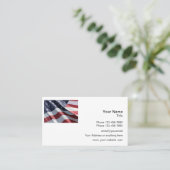 Patriottisch Amerikaans Visitekaartje (Staand voorkant)